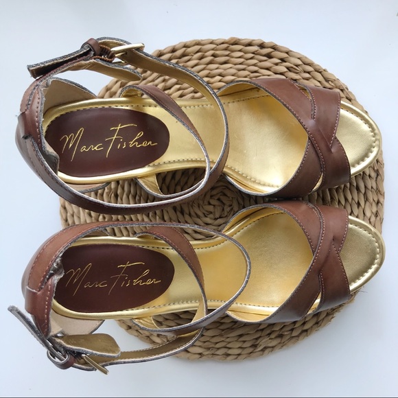 ➕Marc Fisher Leather Wedges US Size 8.5 - Picture 3 of 8